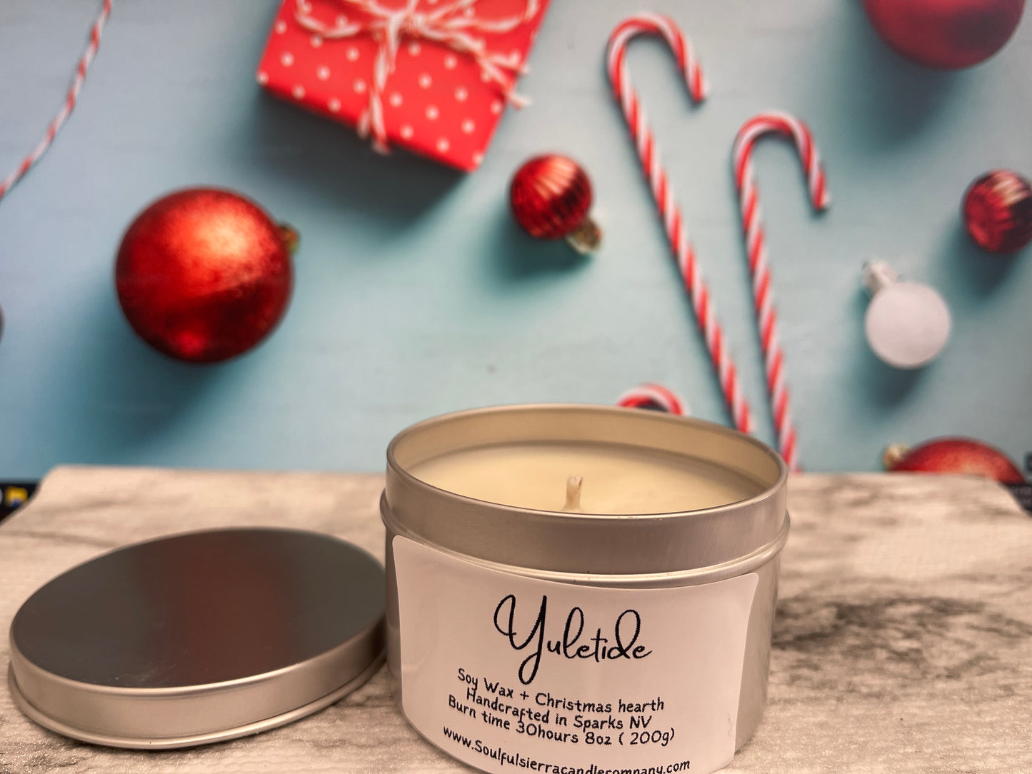 Yuletide Candle - Christmas Hearth Scent 8oz