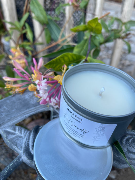 Floral Sensuality- Honeysuckle & Jasmine fragrance Candle