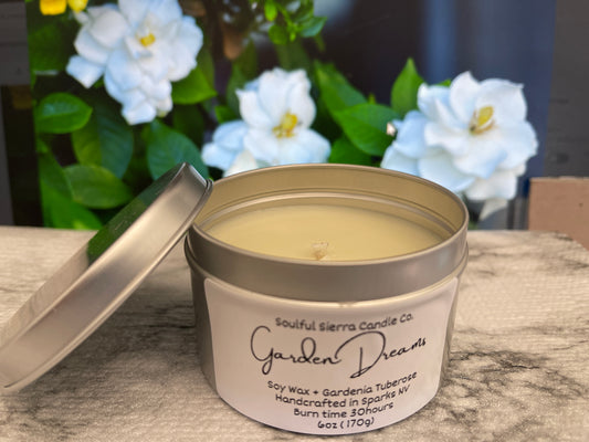 Garden Dreams -Gardenia Tuberose scented Candle