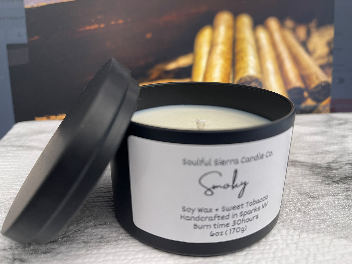 Smoky - Sweet Tobacco frgrance candle