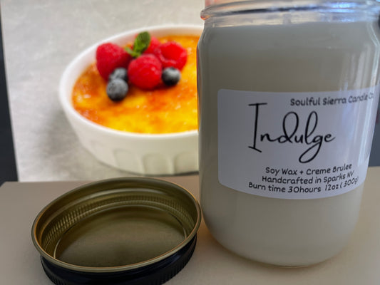 Indulge - Crème Brûlée Scented Candle