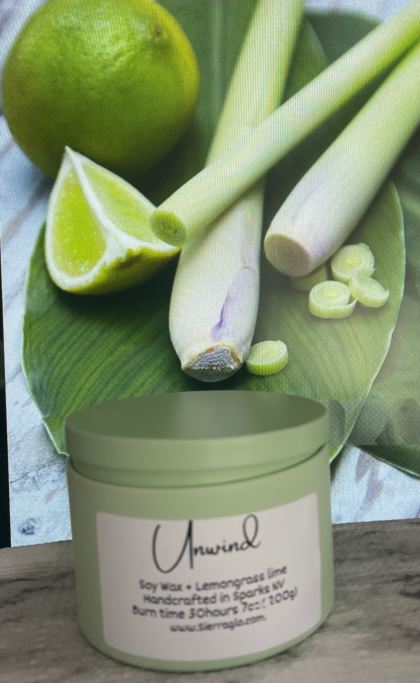 Unwind - Lemongrass & Lime Candle